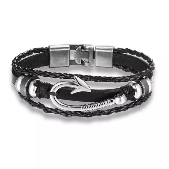 2 set of men Leather Bracelet - Picture 2 of 2